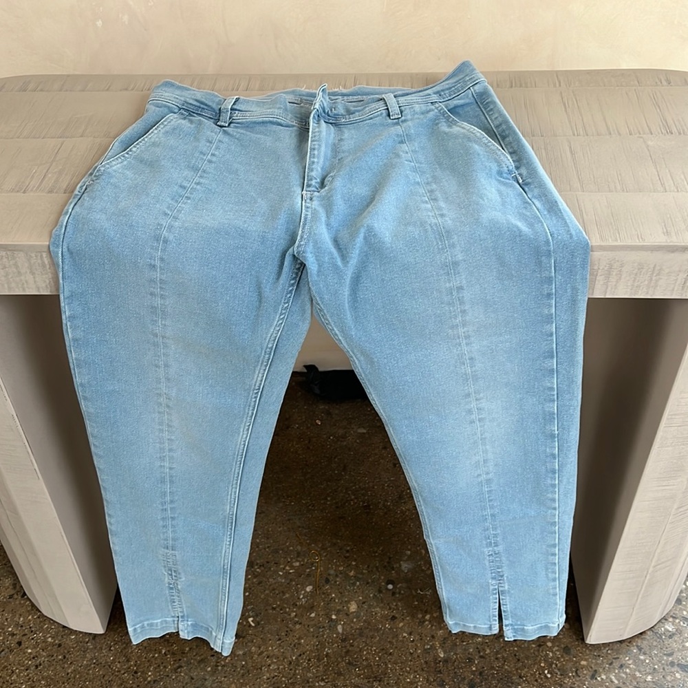 Zara split jeans
